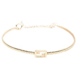 Fendi Baguette-Armband, goldenes Basismetall Golden
