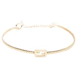 Fendi-Fendi Baguette Bracelet Gold Base Metal-Golden