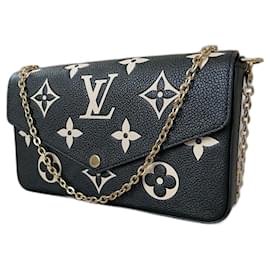 Louis Vuitton-Louis Vuitton Pochette Félicie-Negro,Beige