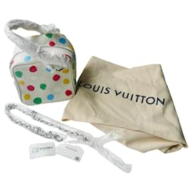 Louis Vuitton-LOUIS VUITTON X YAYOI KUSAMA QUADRATISCHE TASCHE M21778-Weiß