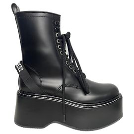 Bottines Berlin en cuir noir Dsquared2 Noir