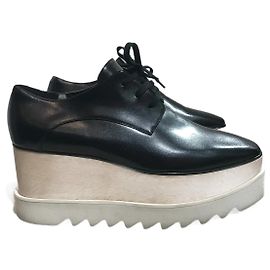 Stella Mc Cartney STELLA MCCARTNEY Stringate T.EU 38.5 Pelle Nero