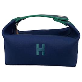 Hermès-HERMES Pochette T.  cotton-Blu