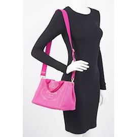 Prada-Prada Canapa Tote Bag Pink Canvas Small-Pink
