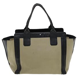 Chloé-Chloe Hand Bag Leather 2Set Beige Bronze black Auth bs4905-Brown