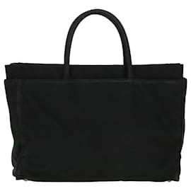 Prada-PRADA Tote Bag Nylon Black Auth ki3022-Black