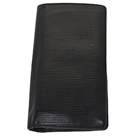 Louis Vuitton-LOUIS VUITTON Epi iPhone Case Wallet 4Setzen Sie Black LV Auth bs6427-Braun