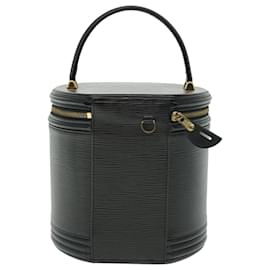 Louis Vuitton-LOUIS VUITTON Epi Cannes Hand Bag Black M48032 LV Auth 50943-Black