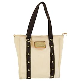 Louis Vuitton-LOUIS VUITTON Antheia Cabas MM Tote Bag Canvas Brown M40036 LV Auth bs4483-Brown