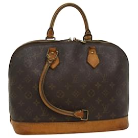 Louis Vuitton-LOUIS VUITTON Monogram Alma Hand Bag M51130 LV Auth ar9555-Brown