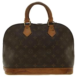 Louis Vuitton-LOUIS VUITTON Monogram Alma Hand Bag M51130 LV Auth bs5052-Brown