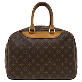 Louis Vuitton-Bolso de mano Deauville con monograma M de LOUIS VUITTON47270 LV Auth 51079-Castaño
