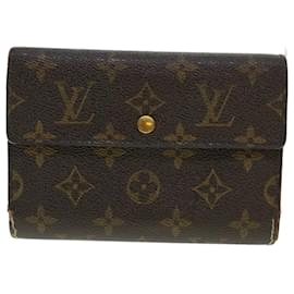 Louis Vuitton-Portefeuille monogramme LOUIS VUITTON 3définir l'autorisation LV 45628-Marron