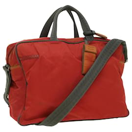 Prada-Prada Hand Bag Nylon 2way Red Auth ar8326-Red