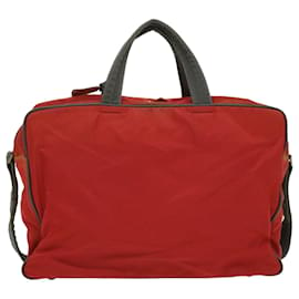 Prada-Prada Hand Bag Nylon 2way Red Auth ar8326-Red