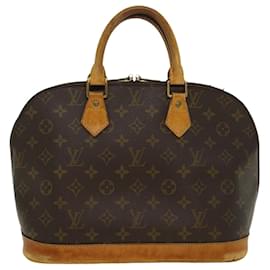 Louis Vuitton-LOUIS VUITTON Monogram Alma Hand Bag M51130 LV Auth 46203-Brown