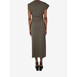 JW Anderson-Vestido assimétrico cáqui sem mangas - tamanho UK 6-Verde