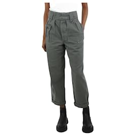 Saint Laurent-Pantalon vert à poches - taille FR 36-Vert