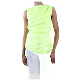 Autre Marque-Green sleeveless tonal jacquard top - size US 2-Green