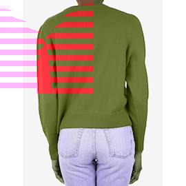Autre Marque-Red cropped crewneck sweater - size M-Red