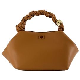 Bolsa Crossbody Bou - Ganni - Couro - Marrom Marrom