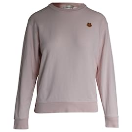 Kenzo-Kenzo Tiger Crest Sweatshirt in Pink Cotton-Pink