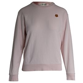 Moletom Kenzo Upperr Crest em Algodão Rosa Rosa