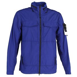Stone Island Naslan Light Watro Field Jacket in Blue Nylon Blue