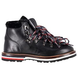 Botines Moncler Blanche en piel negra Negro