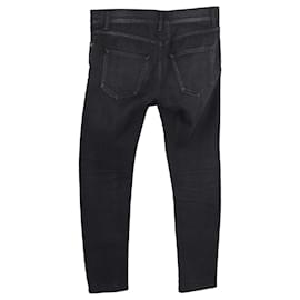 Saint Laurent-Saint Laurent Slim-Fit-Denim-Jeans aus schwarzer Baumwolle-Schwarz