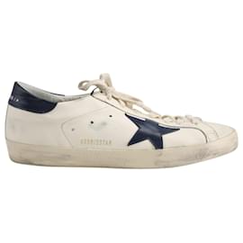 Golden Goose-Baskets Golden Goose Super-Star en Cuir de Vachette Beige-Beige