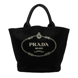 Prada-Canapa Logo Bucket Tote 1BG163-Black