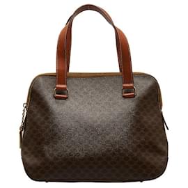 Céline-Macadam Canvas Handbag-Brown