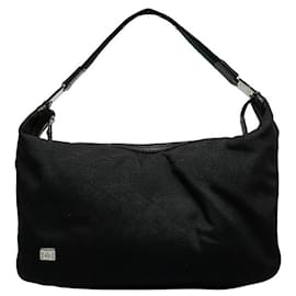Gucci-Canvas Web Shoulder Bag 146243-Black