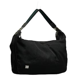 Gucci-Gucci Canvas Web Shoulder Bag Canvas Shoulder Bag 146243 in Good condition-Black