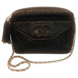 Borsa Chanel Camera GM in pelle nera Nero