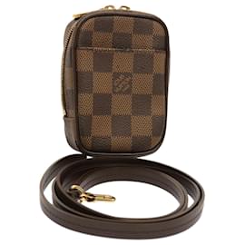 Louis Vuitton-LOUIS VUITTON Damier Ebene Etui Okapi PM Pouch N61738 LV Auth 53164-Andere