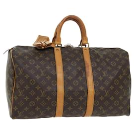 Louis Vuitton-Louis Vuitton-Monogramm Keepall 45 Boston Bag M.41428 LV Auth 53093-Monogramm