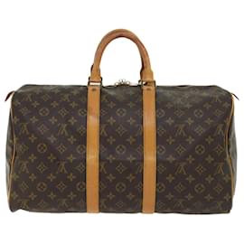 Louis Vuitton-Louis Vuitton-Monogramm Keepall 45 Boston Bag M.41428 LV Auth 53093-Monogramm