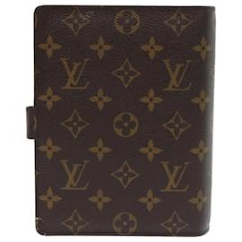 Louis Vuitton-LOUIS VUITTON Monogram Agenda MM Day Planner Cover R20105 LV Auth ki3427-Monogram