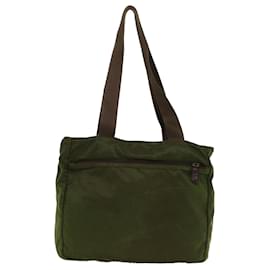 Prada-PRADA Tote Bag Nylon Khaki Auth bs8184-Cachi