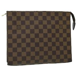 Louis Vuitton-LOUIS VUITTON Damier Ebene Poche Toilette 26 Pouch N47543 LV Auth 53886-Other