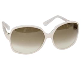 Gucci-Óculos de sol GUCCI Plástico Branco Auth cl779-Branco