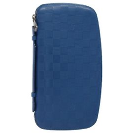 LOUIS VUITTON Damier Infini Organizer Atholl Pochette Bleu M30653 Auth ki3459 Bleu