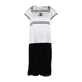 Chanel-Conjunto de saia e blusa de marinheiro vintage Chanel-Multicor