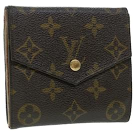 Louis Vuitton-LOUIS VUITTON Portafoglio Portefeuille Elise con monogramma M61654 LV Aut 54079-Monogramma