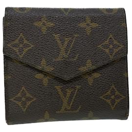 Louis Vuitton-LOUIS VUITTON Monogram Portefeuille Elise Geldbörse M61654 LV Auth 54079-Monogramm