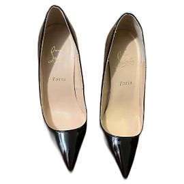 Escarpins Christian Louboutin en cuir noir 39 Noir