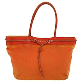 Prada-PRADA Einkaufstasche Nylon Orange Auth yb156-Orange