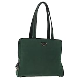 Prada-PRADA Borsa Tote Nylon Verde Auth hk731-Verde